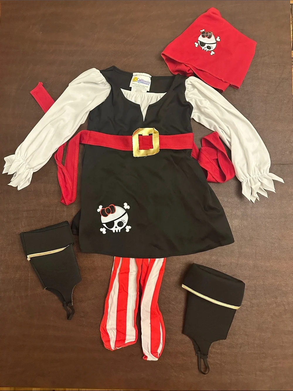 California Costumes Precious Lil' Pirate Toddler Costume - Red & Black